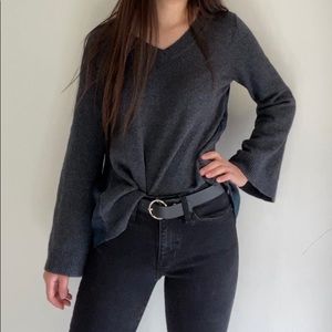 Loft top with flannel back